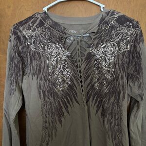 Long sleeve affliction shirt